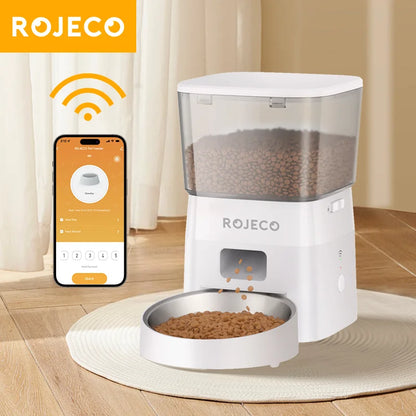 ROJECO 2L Automatic Cat Feeder - App Version