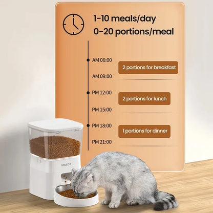 ROJECO 2L Automatic Cat Feeder - App Version