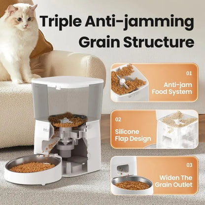 ROJECO 2L Automatic Cat Feeder - App Version